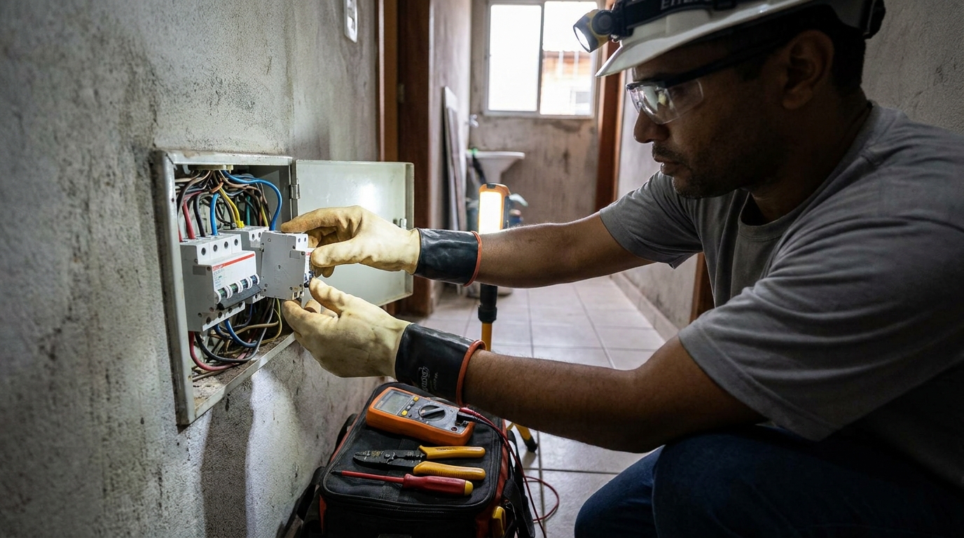 Instalacao de disjuntor profissional em Recife‑PE