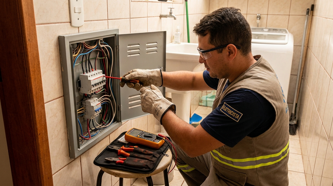 Instalacao de disjuntor residencial em Recife‑PE