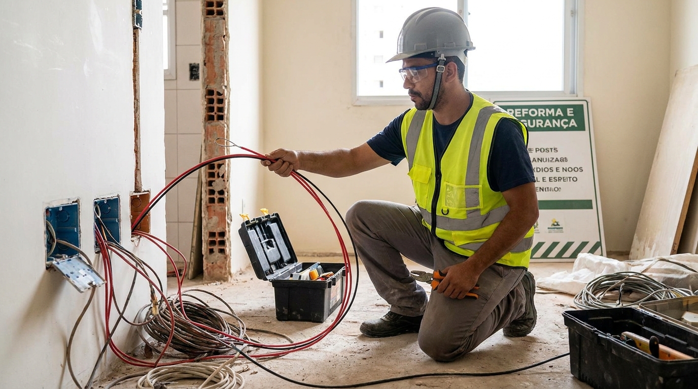 Troca de fiacao eletrica em Recife‑PE