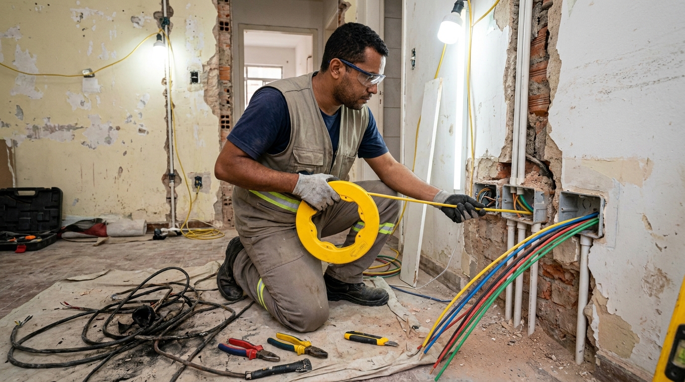 Troca de fiacao eletrica profissional em Recife‑PE