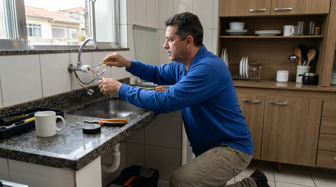 Troca de torneira eletrica em Recife‑PE